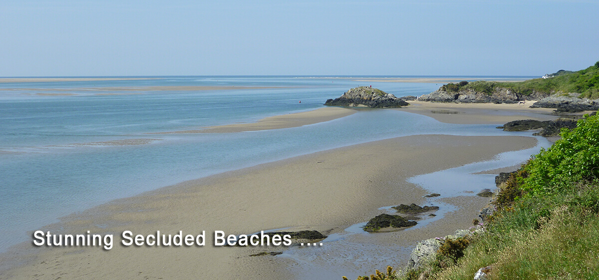 Secluded, stunning Snowdonia beaches within minutes drive of The Coach House